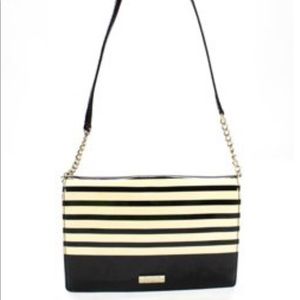 Kate Spade shoulder bag- Black & White Stripe
